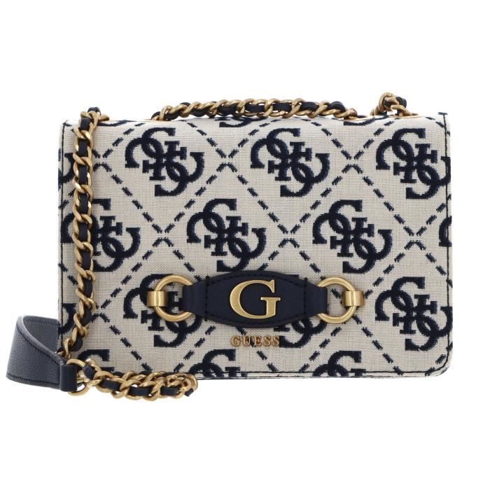 GUESS Izzy Borsa A Tracolla Convertibile Con Flap - Colore Latte, Logo - Dimensioni 22x14x7 Cm - 2