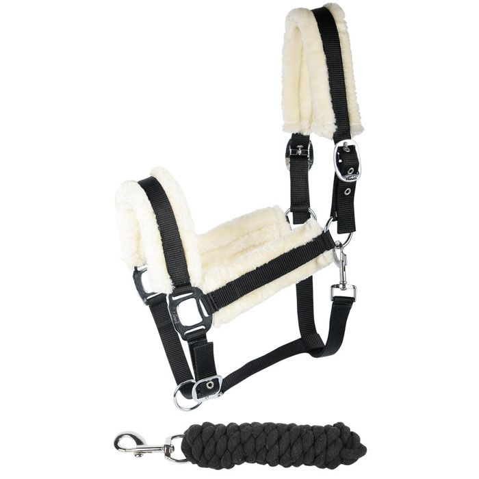 Licol et longe pour cheval Harrys Horse Soft - zwart - Full