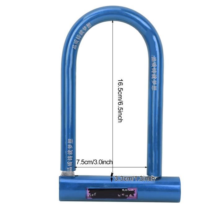 Master Lock 8170d Serrure en U en acier trempé, 6-1/8 pouces