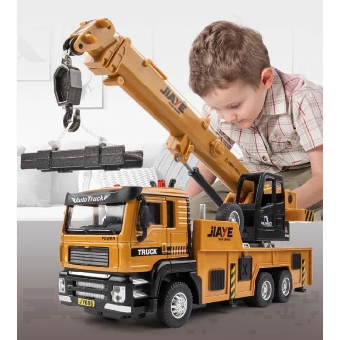 Johntoy - Jouet Enfant - Grue De Chantier - 1:55 - Camion - à la Fnac