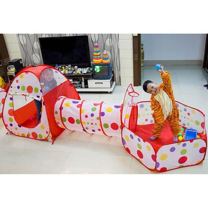3 En 1 Bebe Parc Portable Bebe Jouer Tente Enfants Ocean Balles Piscine Pliable Jouer Tente Parc Tunnel Jouer Maison Jouer Cour Cdiscount Jeux Jouets