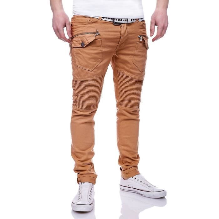 le coq sportif pantalon homme brun