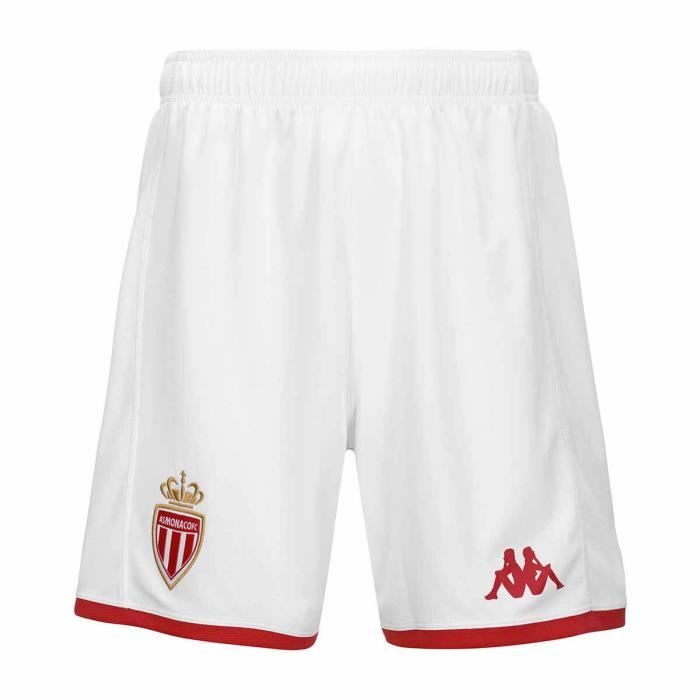 Short AS Monaco 2023/24 - white/red - XL
