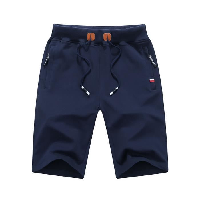 Hommes shorts Loose-Fit Court Jogging Jogging Fitness pantalon gris/bleu 