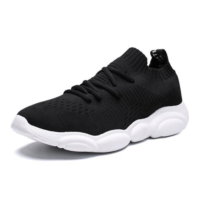 Chaussures de sport - JS�?� - BASKET Homme - Respirantes et l?�g?�res - Noir Noir - Cdiscount Chaussures