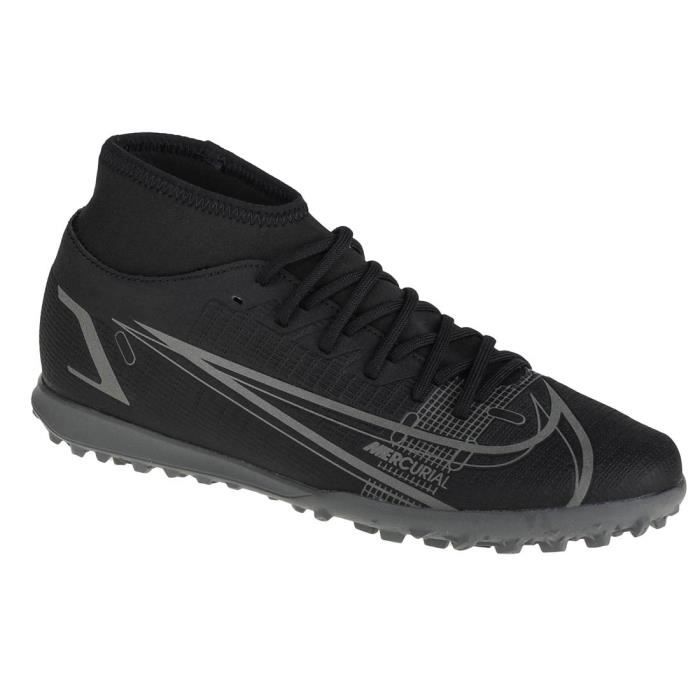 nike mercurial superfly 8 club tf cv0955-004, homme, noir, chaussures de foot turf