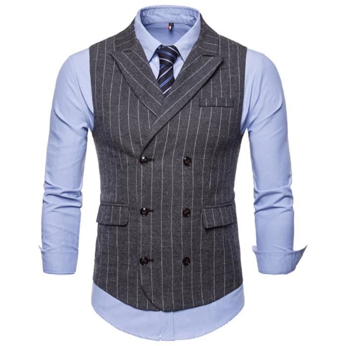 Solove-Suit Herren Wolle/Tweed Slim Fit Anzug Weste Lässig Weste