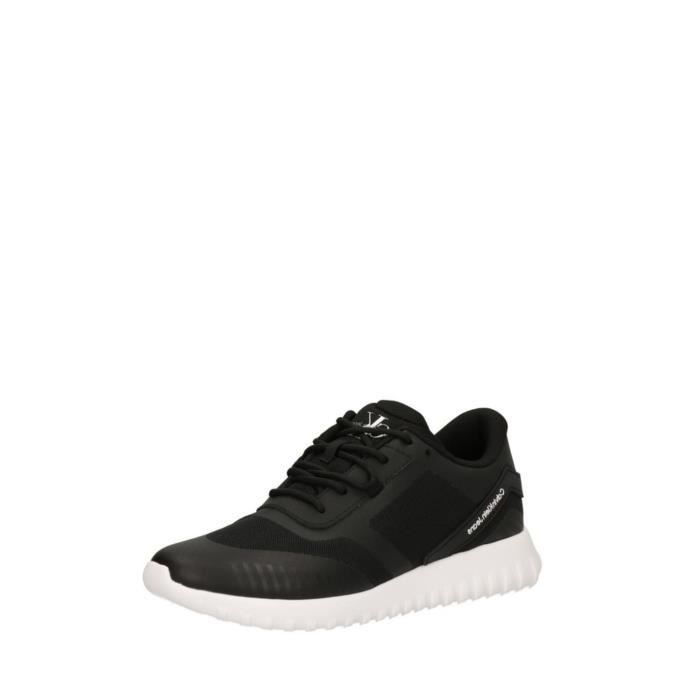 Calvin Klein Jeans Baskets Homme - CALVIN KLEIN JEANS - Ref 56752 BDS - Fermeture lacets - Synthétique - Noir