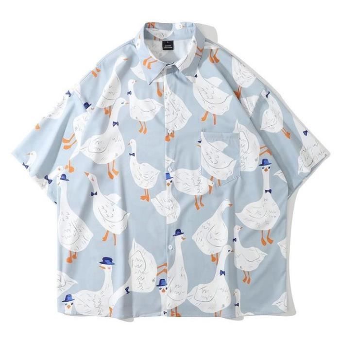 T-shirt Coleman Homme – Bleu Moyen, Motif Montagnes, Manches Courtes, Taille M