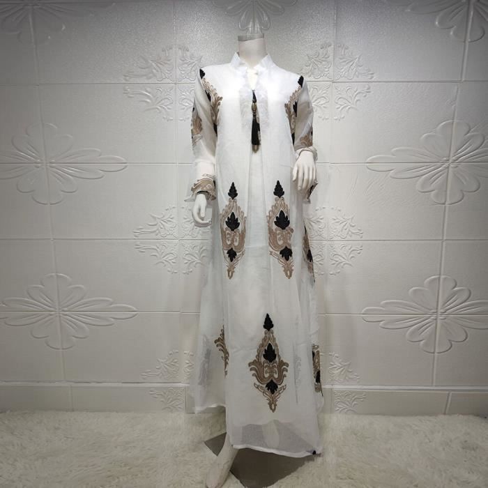 Femmes Robe Marocaine Eid Arabe Dubai Abaya Robe Islamique Turquie Caftan Marocain