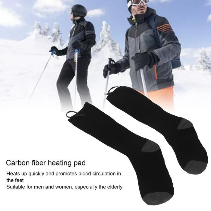 Chaussettes Chauffantes Électriques Svpro Rechargeables – 3,7V, 3 Niveaux De Chaleur, Coton Épais, Pour Homme Femme, Hiver, Randonnée Ski