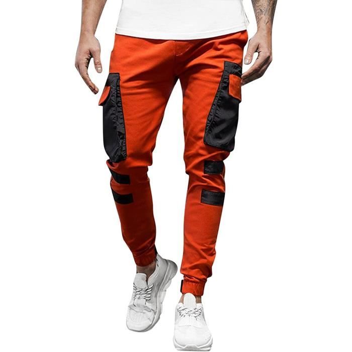 Pantalon de Travail Homme - Marque Or - Jogging Slim Fit Coton - 4 Poches  Or - Cdiscount Sport