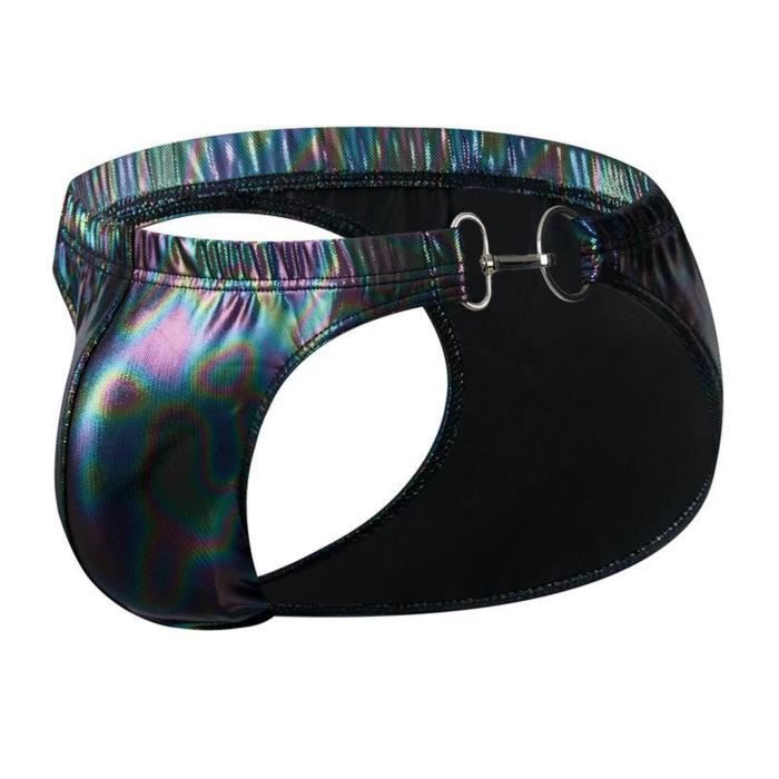 Slip homme coutures plates ZEXY 3D ajouré Graphite / Noir main image 1