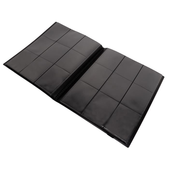 Efunkdog Classeur De Cartes à 9 Poches – 360 Cartes – Album Rigide Pour TCG, Sport Et Photos – Noir