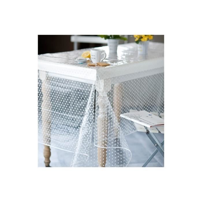 Plastique transparent vinyle facile à nettoyer nappe paillettes étoiles floral sparkle effet