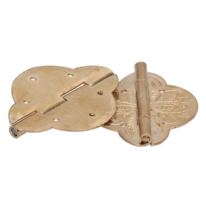 Accessoire Malle Ancienne En Laiton - Charnière Serrure Vintage CT-Large - Malle2Luxe