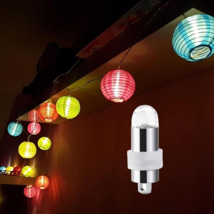 Richaa 100 PCS LED Balloon Lights Colorées Clignotantes - Lanternes Pour Ballons, Mariage, Anniversaire, Halloween Et Noël