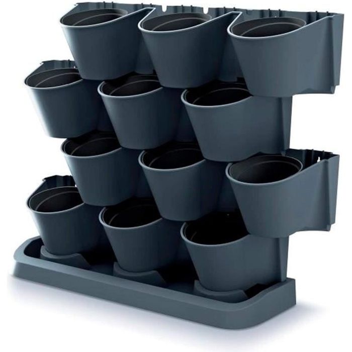 Jardin vertical sur pied Prosperplast Cascade Garden anthracite