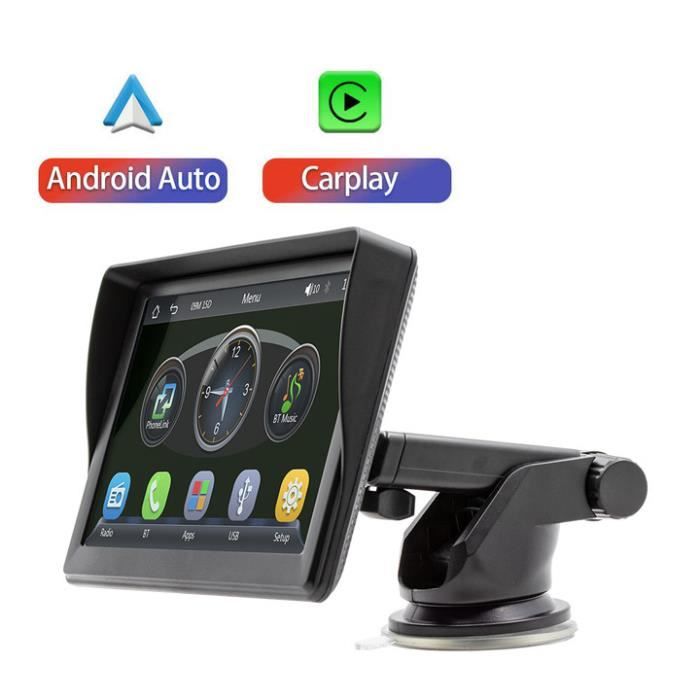 Autoradio universel 7 pouces - PRUMYA - multimédia lecteur vidéo bluetooth sans fil Portable Apple Carplay Android Auto