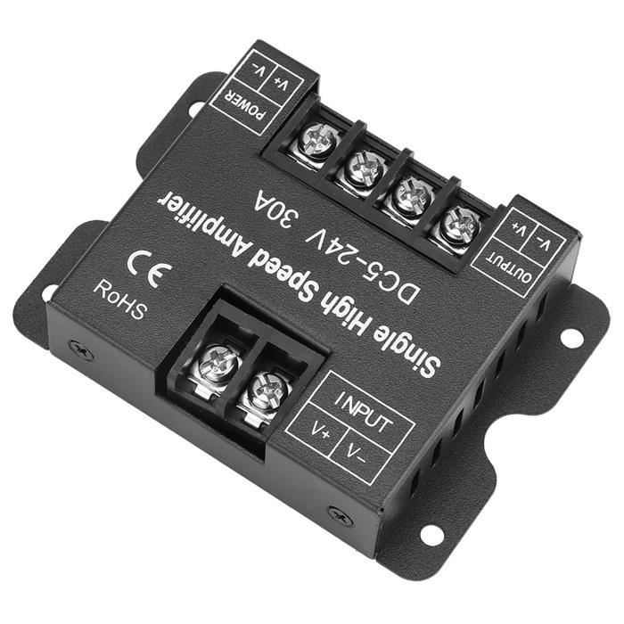 Contrôleur LED Monochrome SPI DC5-24V Aboiled – Télécommande Tactile 2.4G & Appli, Effets Musicaux & Timer