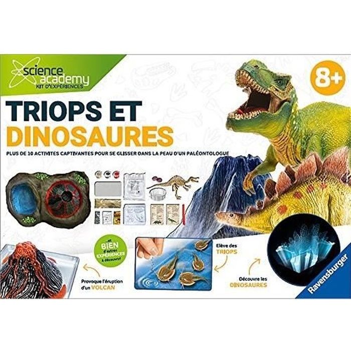 SCIENCE X RAVENSBURGER Triops & Dinosaures Jeu Educatif