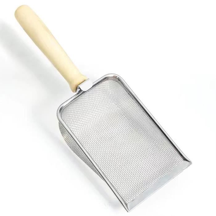 Comparer les prix de Pelle à litière - Animalerie - Scoop de maille - Acier inoxydable - Léger et portable - Maille fine