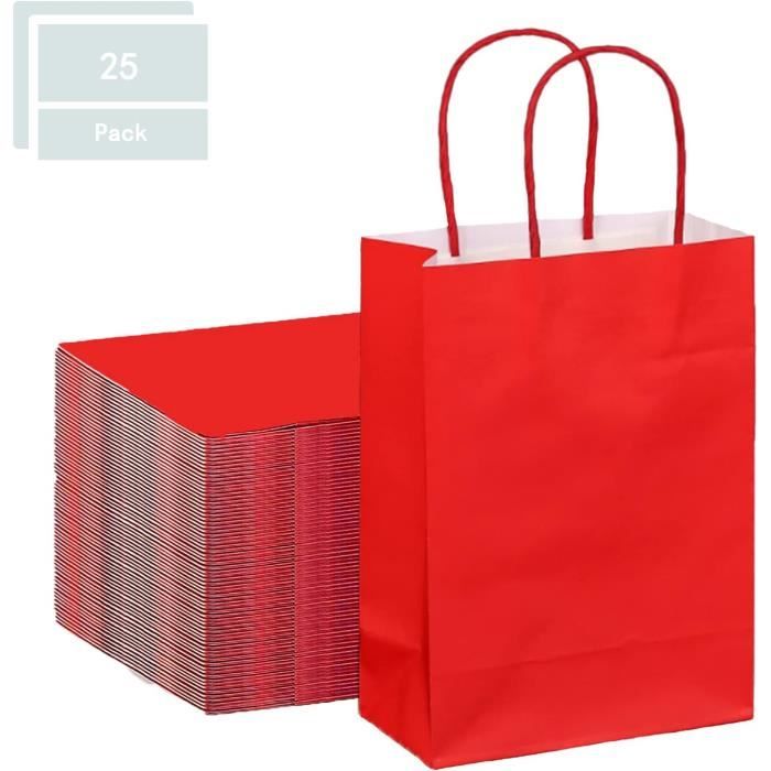 COSORO Sac Bouteille Vin Papier Kraft Avec Poignée,12 Bleu | WhichOne