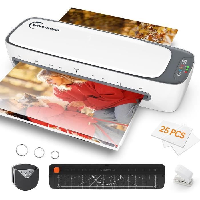 PLASTIFIEUSE JUSQU'À A4-UNITED office-Plastifieuse Chaud et Froid-Laminator EUR 30,00 - FR
