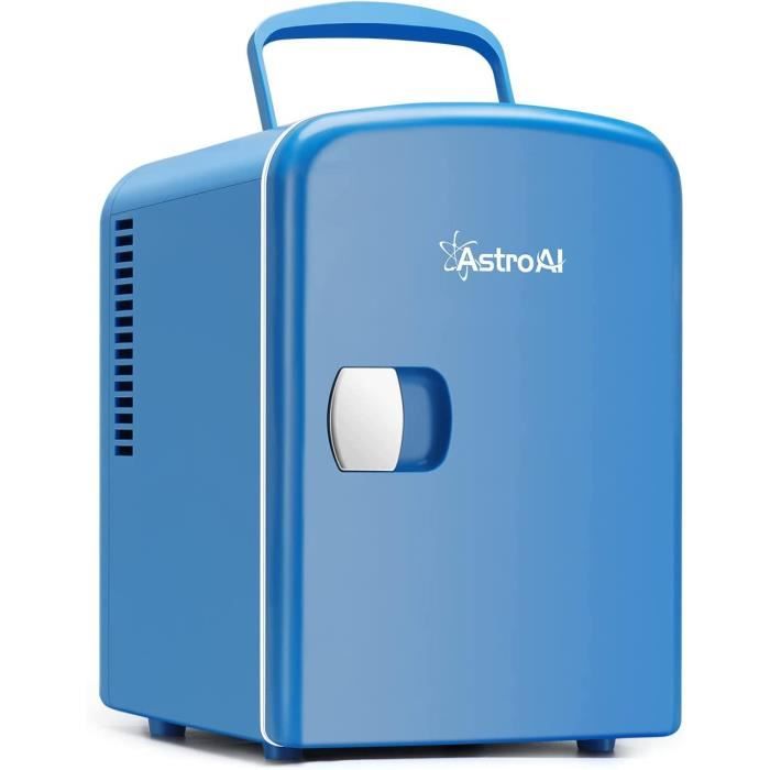 AstroAI Mini Frigo de Chambre, 4 litres / 6 Canettes 330ml, 12V