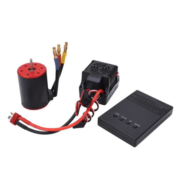 ESC sans Balais RC, Moteur sans Capteur ESC sans Balais Anti-poussière pour Camion 1/8 RC, Courant Continu 150A pour Lipo 2 à 4s, Prise en T