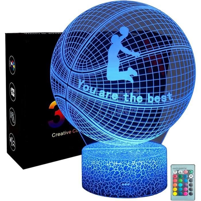Nice Eam Cerf Veilleuse Pour Enfants, Lampe Illusion 3D LED Lère, Télécommande 16 Couleurs