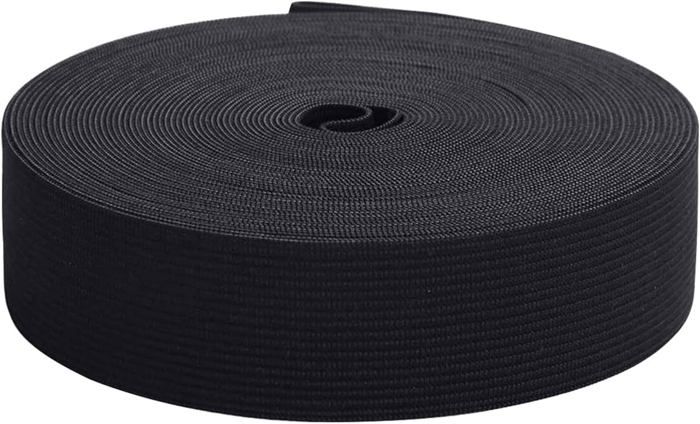 Bande élastique Plate 5 Mètres - Pour Couture, Bricolage, Largeurs 30/40/50 Mm, Polyester