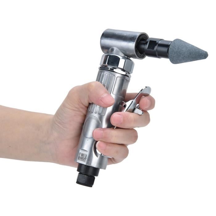 Kit Meuleuse/polisseuse Pneumatique Droite 1/4 Et 1/8 – 16 Pièces, 23000 Tr/min