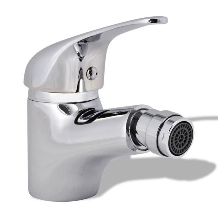 Robinet de bidet de salle de bain - VIDAXL - Monotrou - Métal - Chrome