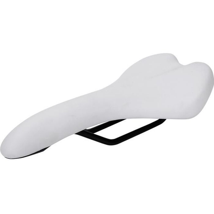 VINGVO Selle de vélo de montagne Siège de Selle de Vélo de Route de montagne Coussin de Vélo Antichoc Confortable(Blanc)