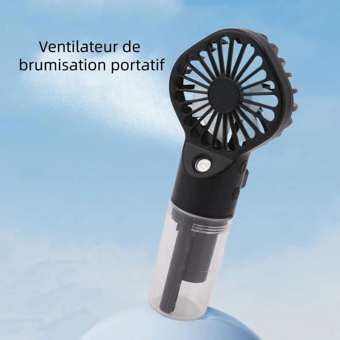 Ventilateur de brumisation de poche - Vvikizy - Noir - 132g - Batterie rechargeable - Vvikizy