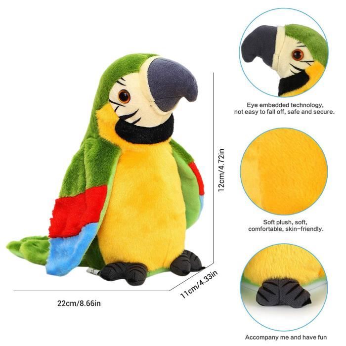 Peluche Interactive V-Tech Spiky Le Perroquet - Jeu Éducatif - Comme Neuf