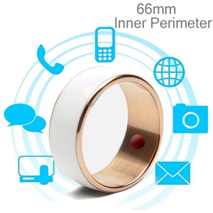 Argent Wearable Élégant Bague Acier Inoxydable NFC pour Cell Téléphone