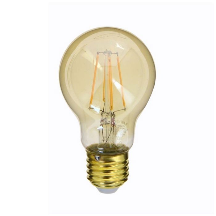 Ampoule LED (A60) / Vintage au verre ambré culot E27 3 8W cons. (30W eq.) 350 lumens lumière blanc chaud Ampoule LED (A60) / Vintage au verre ambré culot E27 3 8W cons. (30W eq.) 350 lumens lumière blanc chaud