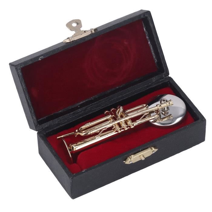 Trompette Débutants Pocket Bleue | Instrument Vent Laiton Bb Plate Miniature