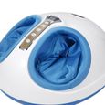 Masseur de Pieds Thermique BACHER - 2 modes de massage - Chaleur infrarouge - Blanc et bleu-1