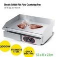 Commercial 2200W Electrique Barbecue Plancha Chauffante Griddle Plaque BBQ Gril HB0044-1