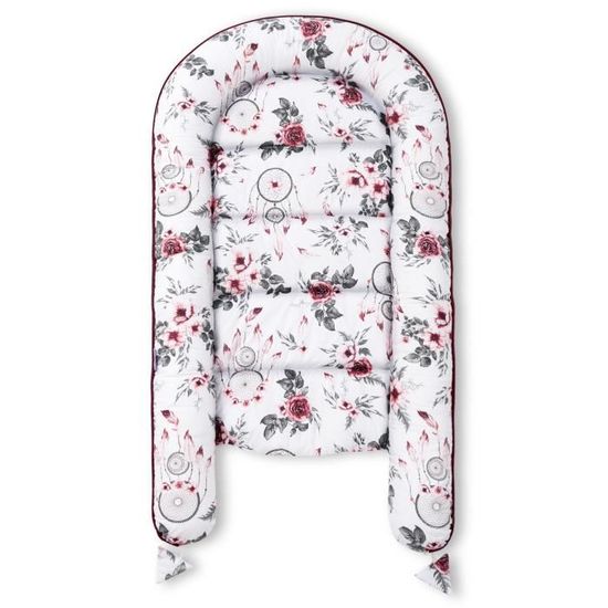 Nid pour nouveau-n/é nourrisson 100/% Coton: In Garden Mint JUKKI/® Reducteur de lit bebe XXL 120x65 cm Cocon bebe Baby nest Cocon de Sommeil pour baby de 0-9 mois