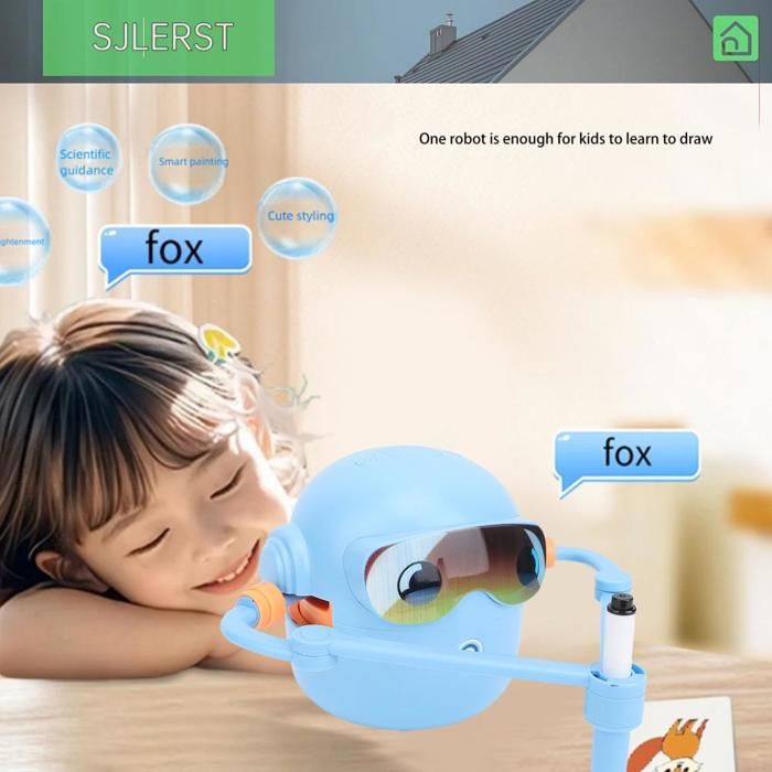 OMABETA jouet de dessin de robot Robot de dessin éducatif interactif pour les enfants avec 100