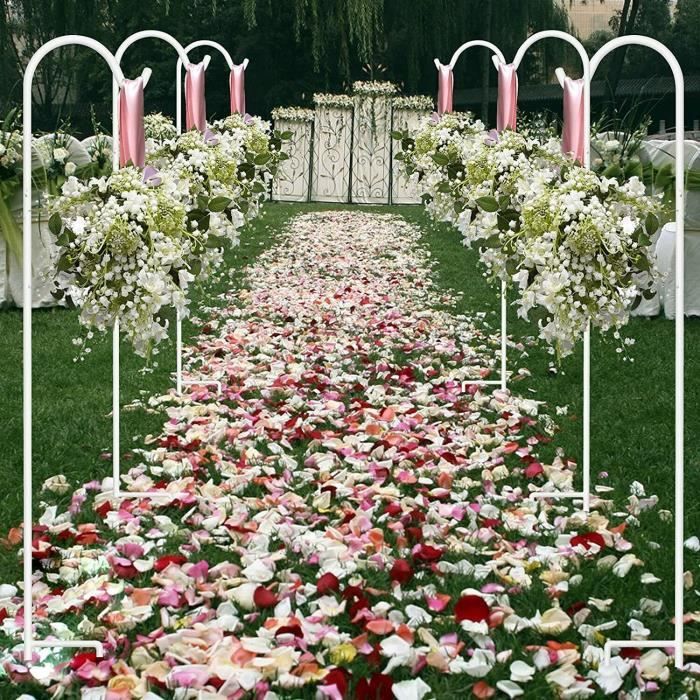 Lot De 8 Crochets De Berger Blancs 90cm - Pied Métal Pour Jardin | Suspension Plantes, Lanternes, Mangeoire