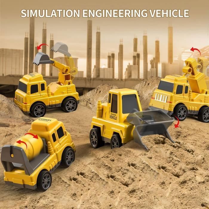 Lehoo Castle Camion Jouet avec Grue Lumière et Son, Véhicules de Chantier pour Enfants Garçon 3 Lehoo Castle Camion Jouet avec Grue Lumière et Son, Véhicules de Chantier pour Enfants Garçon 3