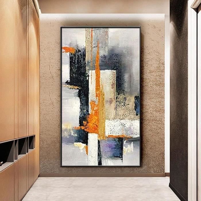 Grandes impressions de peinture à l'huile texturée abstraite moderne ...