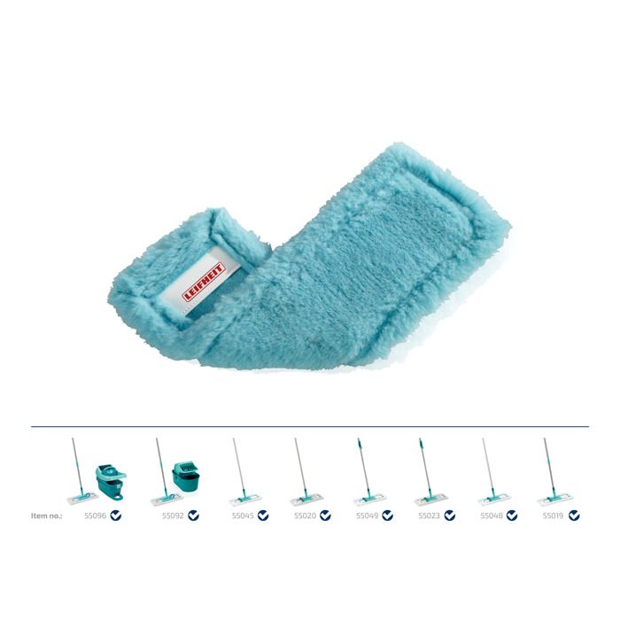 4 Têtes De Rechange Pour Balai Essuie-glace Leifheit Clean Twist Disc Mop – Microfibre Neuves