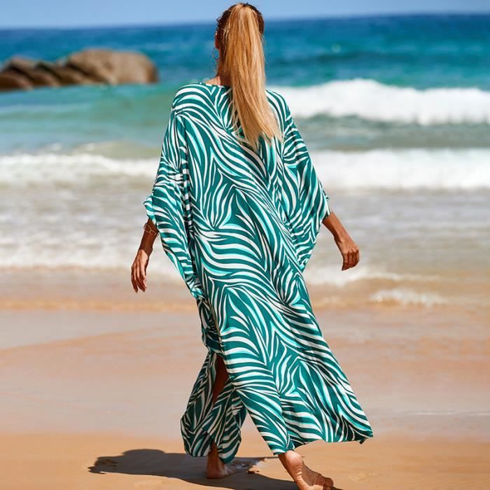 Robe de Plage Femme Boho Long Caftan Grande Taille Kaftan