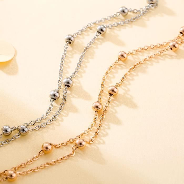 Bracelet De Cheville Femme Or Jaune 375-1000 45191 - Achat / Vente